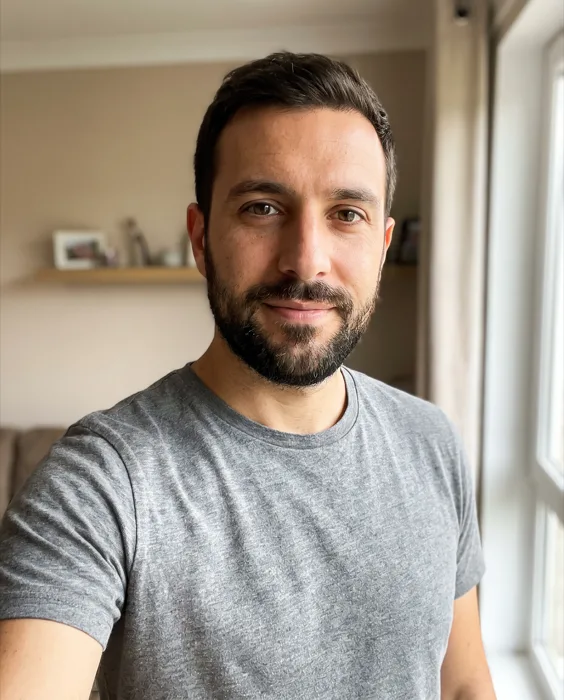 Esempio: uomo, foto frontale